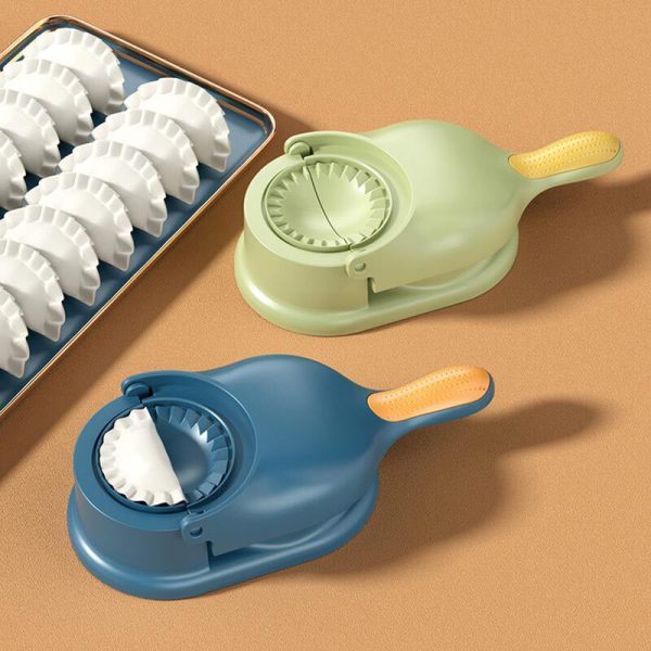 2-in-1 Dumpling Wrapper Tool Food Grade Manual Dumpling Wrapper Mold Labor-saving Baking Pastry Home Kitchen Gadget (random Color)(without Box )