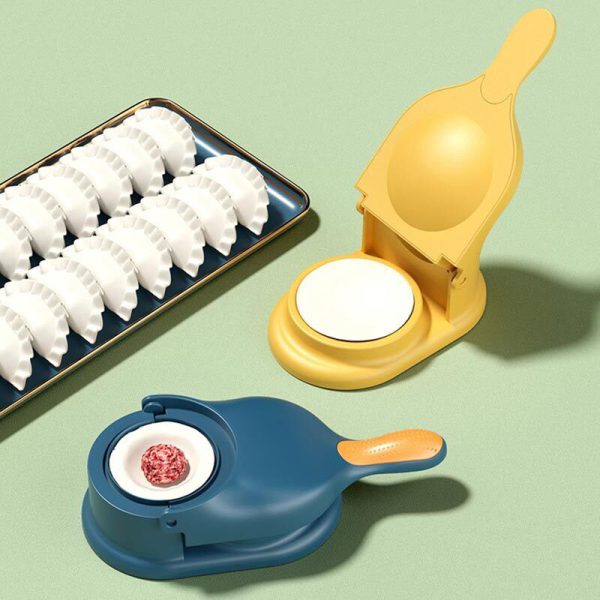 2-in-1 Dumpling Wrapper Tool Food Grade Manual Dumpling Wrapper Mold Labor-saving Baking Pastry Home Kitchen Gadget (random Color)(without Box )