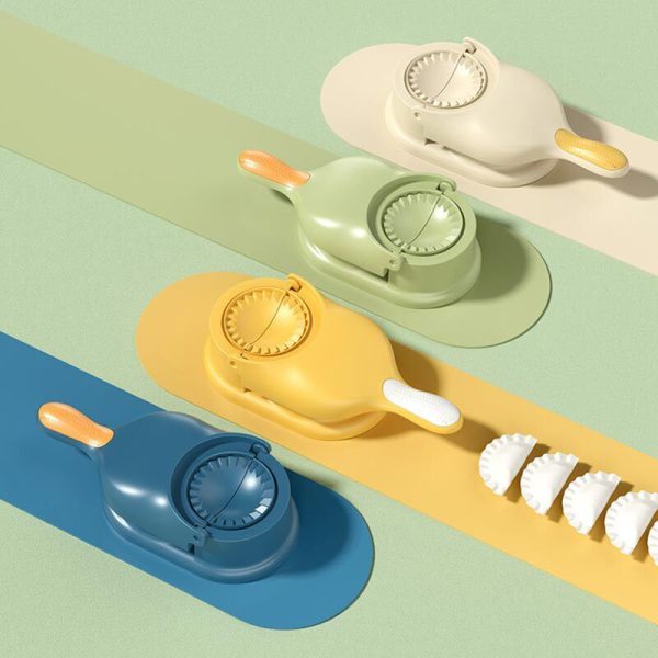2-in-1 Dumpling Wrapper Tool Food Grade Manual Dumpling Wrapper Mold Labor-saving Baking Pastry Home Kitchen Gadget (random Color)(without Box )