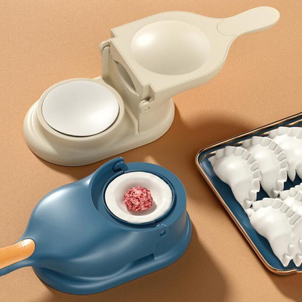 2-in-1 Dumpling Wrapper Tool Food Grade Manual Dumpling Wrapper Mold Labor-saving Baking Pastry Home Kitchen Gadget (random Color)(without Box )