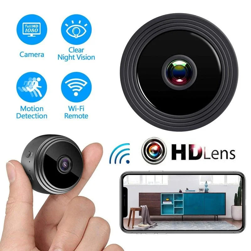 A9 Mini WiFi Camera – 1080P HD | Night Vision | Motion Detection| Free Delivery