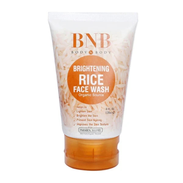 Bnb Whitening Rice Organic Glow Kit | Organic Rice Facial Skin Care Kit, Brightening Face Scrub (without Box)