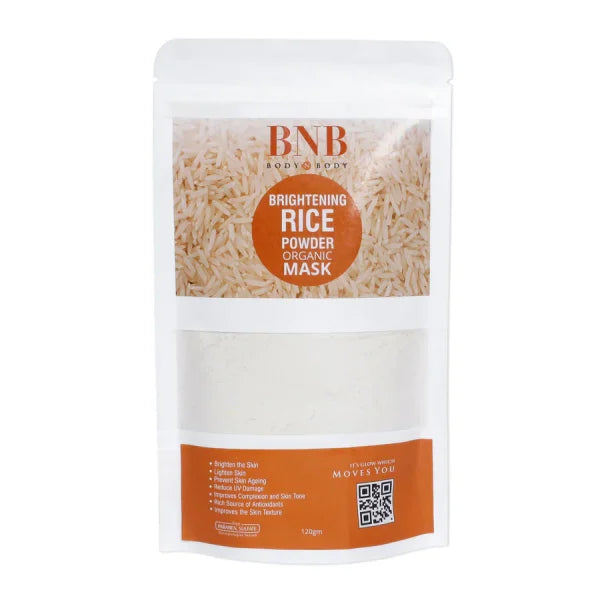 Bnb Whitening Rice Organic Glow Kit | Organic Rice Facial Skin Care Kit, Brightening Face Scrub (without Box)