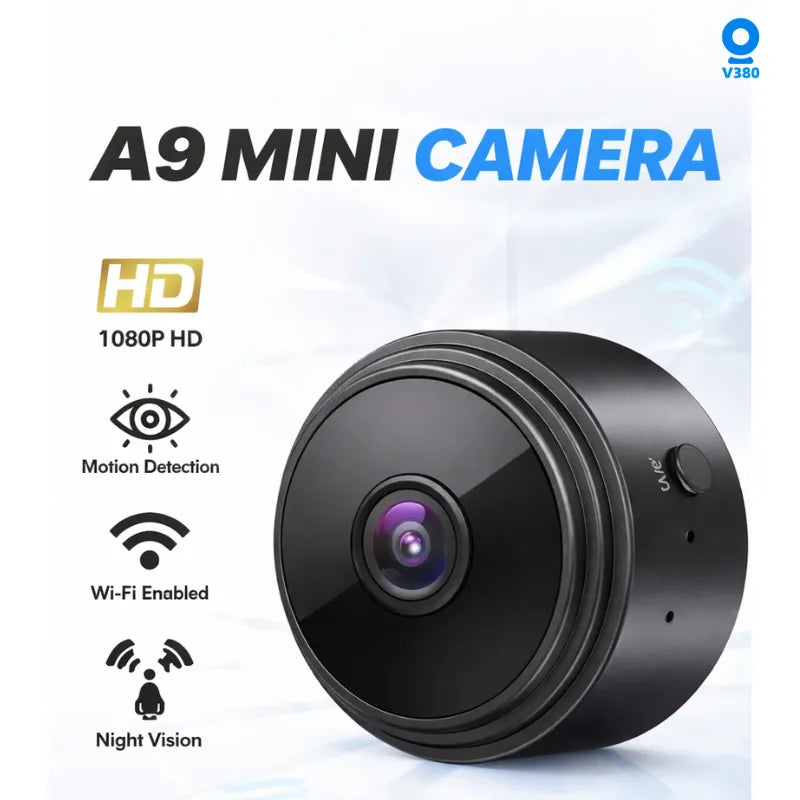 A9 Mini WiFi Camera – 1080P HD | Night Vision | Motion Detection| Free Delivery