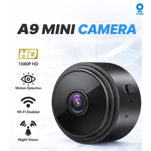 A9 Mini WiFi Camera – 1080P HD | Night Vision | Motion Detection| Free Delivery