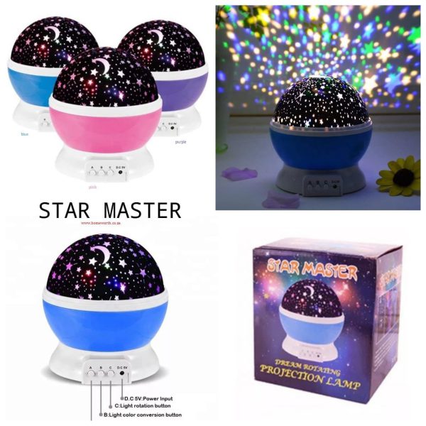 Led Rotating Night Light | Star Master Children Projector Starry Sky Lamp (random Color)