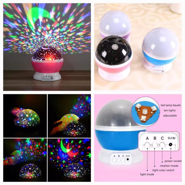 Led Rotating Night Light | Star Master Children Projector Starry Sky Lamp (random Color)